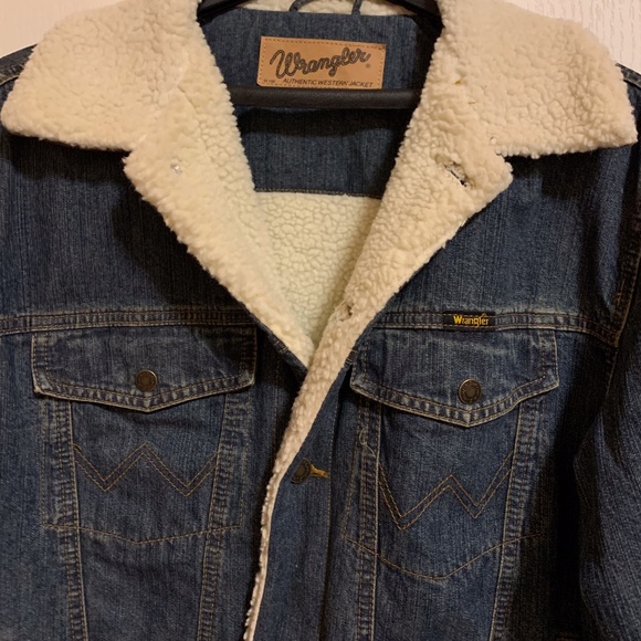 Wrangler Other - LIKE NEW! Men's Wrangler Sherpa Jean Jacket-M